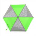 Detail produktu - Dětský skládací deštník s reflexními obrázky, neonová zelená