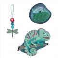 Detail produktu - Doplňková sada obrázků MAGIC MAGS Tropický chameleon k aktovkám GRADE, SPACE, CLOUD, 2v1 a KID
